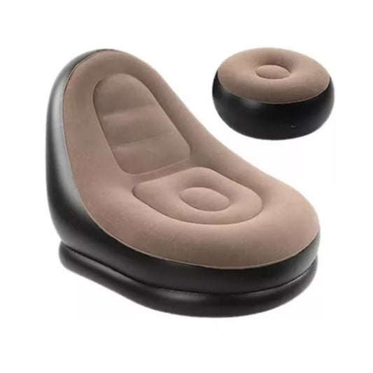 Inflatable Sofa with Household Air Pump, Air Inflatable Sofa Couch Chair with Footstool